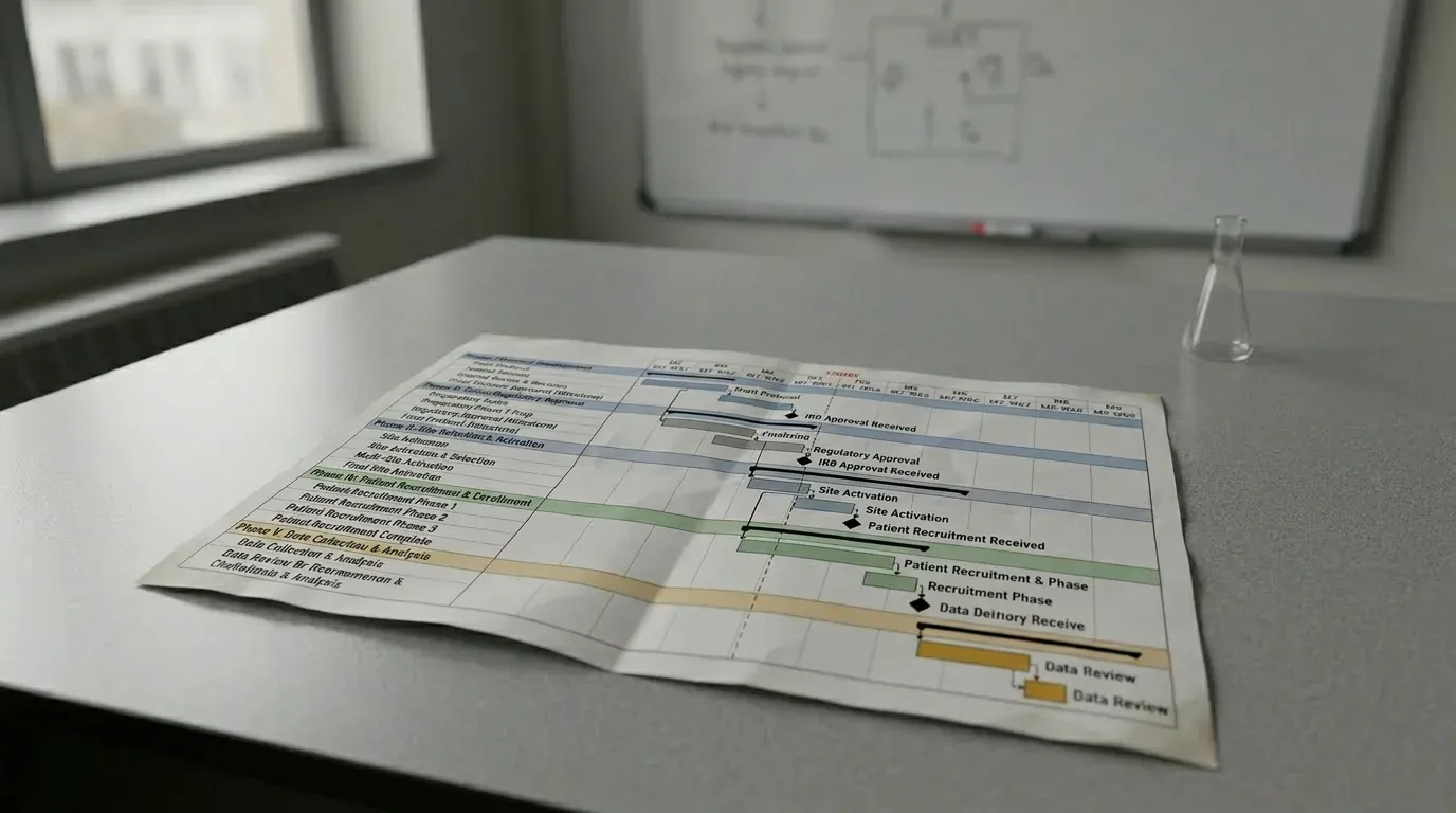 Laboratory notebook and pipette on a research desk